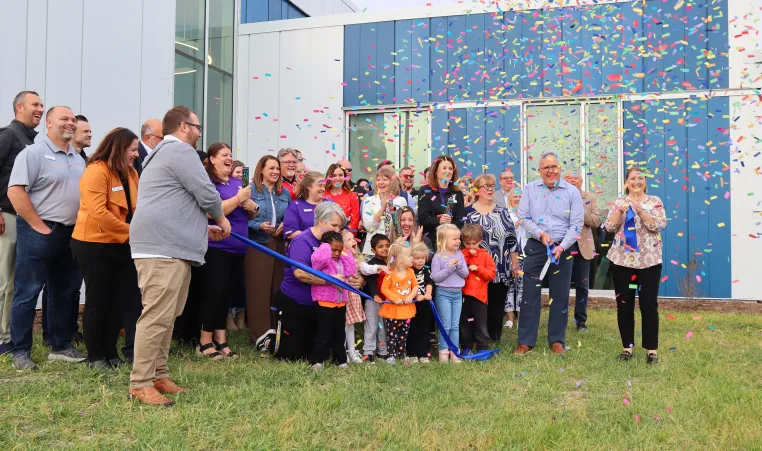 photo of new YMCA Learning Center ribbon cutting 